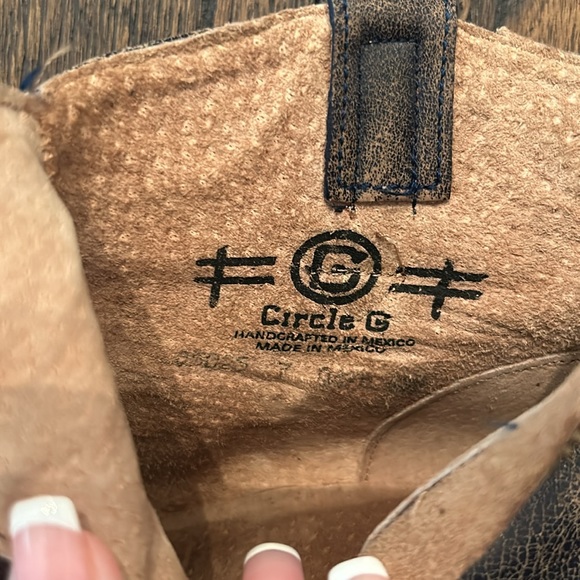 Circle G Boots handcrafted in Mexico size 7 excellent condition star design - Picture 13 of 13